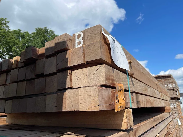 Massaranduba palen fijnbezaagd 2750x70x70mm (52x) - afbeelding 4 van  4