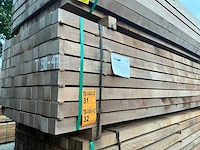 Massaranduba palen fijnbezaagd 3050x70x70mm (50x) - afbeelding 4 van  4