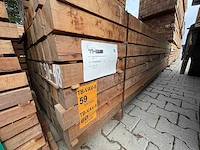 Massaranduba palen fijnbezaagd 3050x70x70mm (52x) - afbeelding 2 van  3