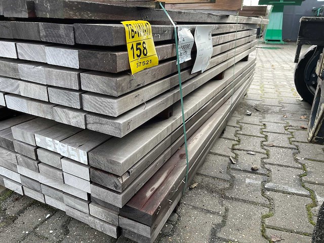 Massaranduba planken geschaafd 2000x90x35mm (117x) - afbeelding 2 van  3