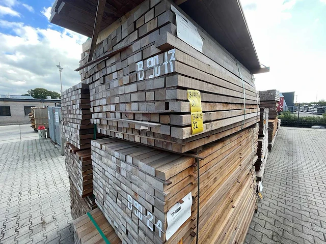 Massaranduba regels fijnbezaagd 2000x60x40mm (105x) - afbeelding 4 van  4