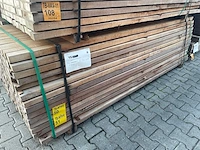 Massaranduba regels fijnbezaagd 2500x60x40mm (105x) - afbeelding 4 van  4