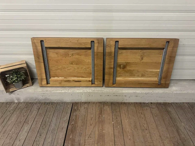 Massief eiken statafel blad (2x) - afbeelding 4 van  4