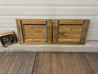 Massief eiken statafel blad (2x) - afbeelding 4 van  4