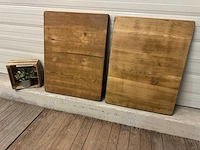 Massief eiken tafelblad (2x) - afbeelding 1 van  3