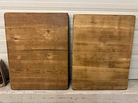 Massief eiken tafelblad (2x) - afbeelding 2 van  3