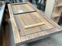 Massief houten eetkamertafel 210x90 cm - afbeelding 2 van  9