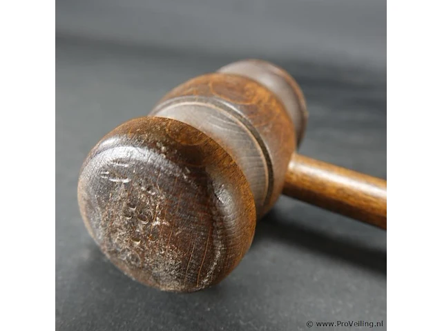 Massief houten voorzitters/veiling hamer - afbeelding 4 van  5