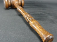 Massief houten voorzitters/veiling hamer - afbeelding 5 van  5