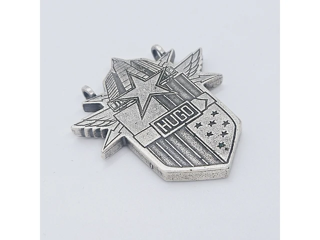 Massieve .925 zilveren heren pendant - hugo boss - afbeelding 1 van  4