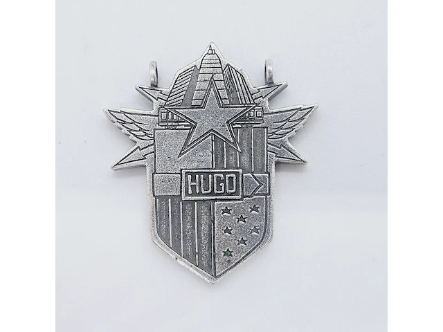 Massieve .925 zilveren heren pendant - hugo boss - afbeelding 3 van  4