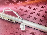 Massieve zilveren balpen - montblanc barleycorn model - afbeelding 3 van  4