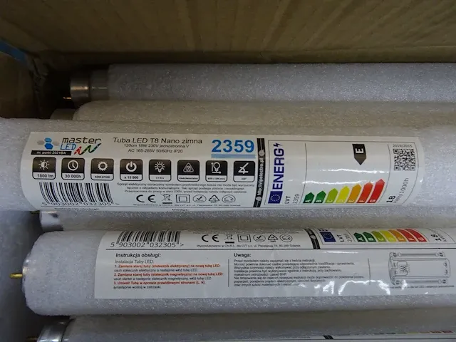 Master led - - tuba led t8 nano zimna 2359 - led tl lamp (52x) - afbeelding 2 van  3