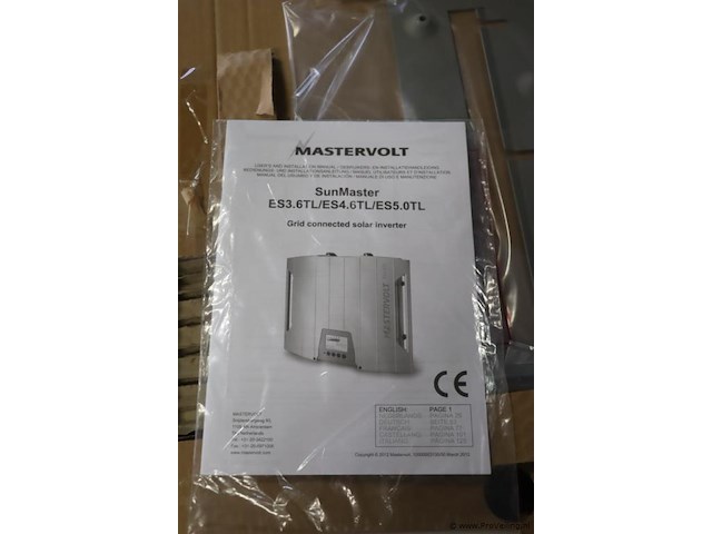 Mastervolt inverter/omvormer | type es4.6tl | nieuw in doos - afbeelding 3 van  4