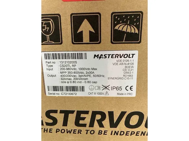 Mastervolt sunmaster cs20tl rp omvormer (22 kw dc) - afbeelding 6 van  11