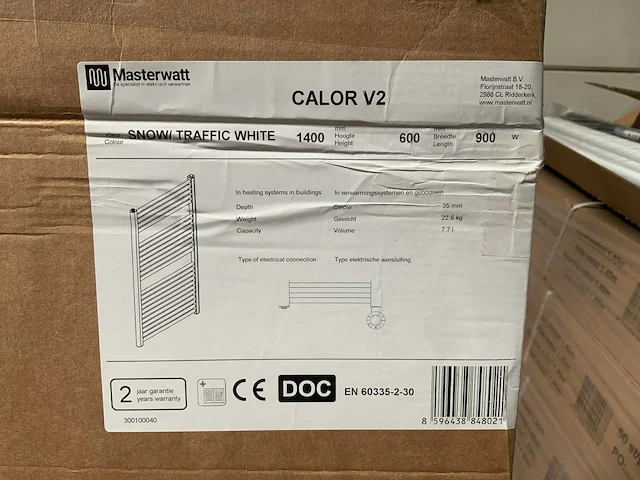 Masterwatt snow calor v2 elektrische designradiator - afbeelding 2 van  4