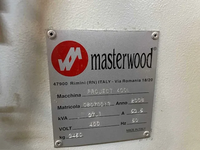 Masterwood - project 400l - cnc-bewerkingscentra - afbeelding 6 van  33