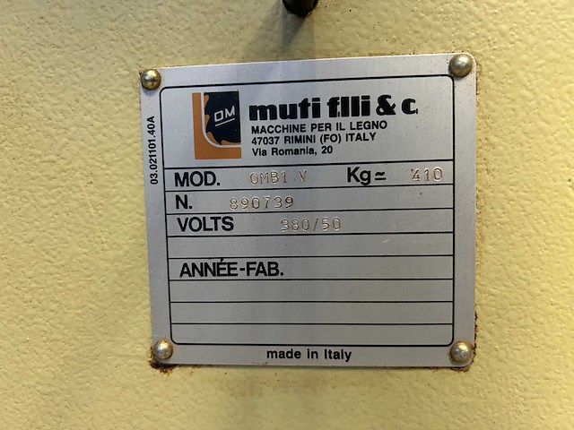 Masterwood om b1 v verticale gatensteek machine - afbeelding 14 van  14