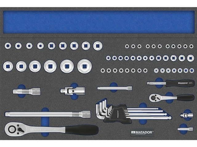 Matador mts dopsleutelset xl 72delig 1/4 en 1/2 - afbeelding 1 van  2