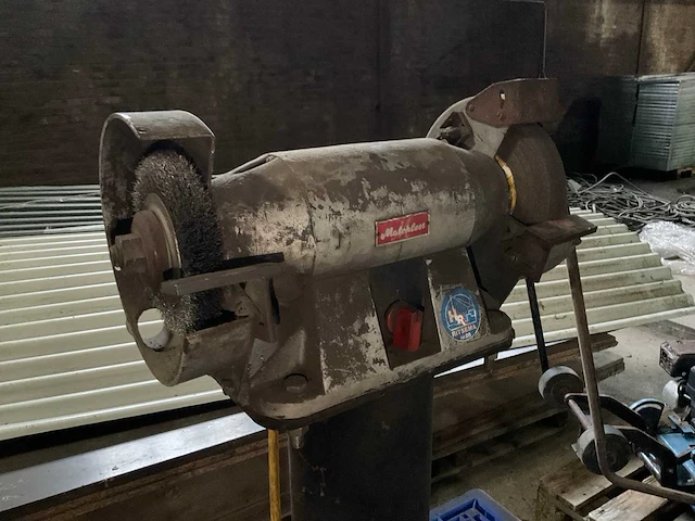 Matchless veb ds 200/2 dubbelsteens slijpmachine op voet - afbeelding 1 van  5
