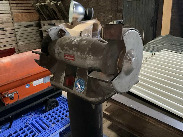 Matchless veb ds 200/2 dubbelsteens slijpmachine op voet - afbeelding 3 van  5