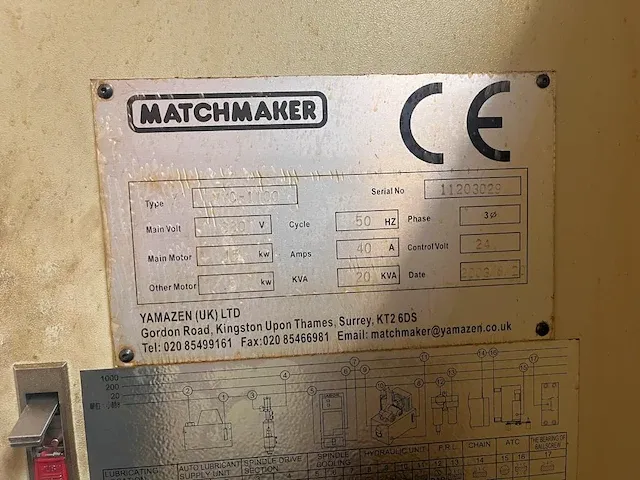 Matchmaker - vmc-1100 - cnc bewerkingscentra - afbeelding 5 van  13