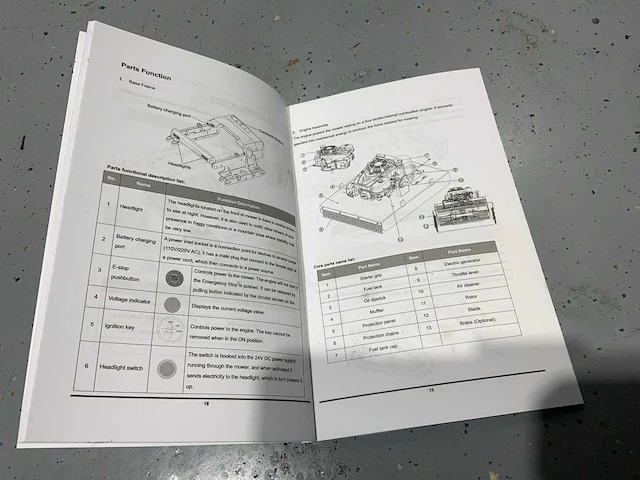 Mateng grasmaaier rupsbanden, op afstandsbediening, grassen - afbeelding 7 van  38