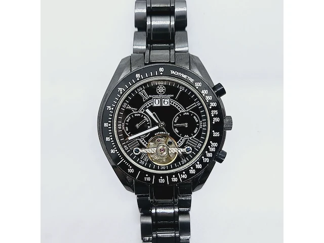 Mathis montabon mm-09 keramiek horloge - automatisch uurwerk open heart - afbeelding 1 van  8