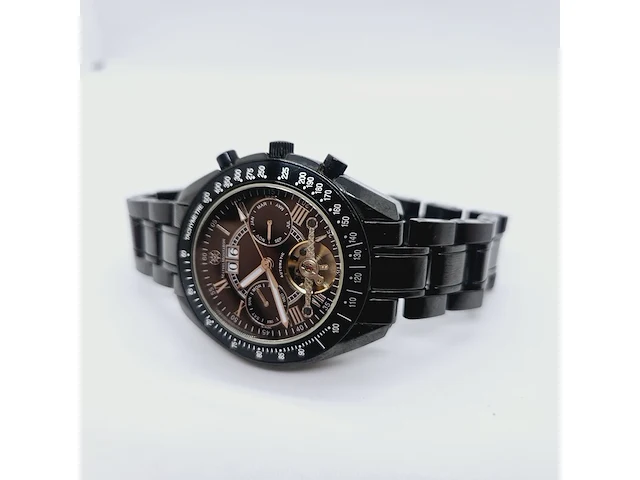 Mathis montabon mm-09 keramiek horloge - automatisch uurwerk open heart - afbeelding 4 van  8