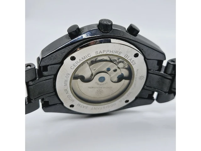 Mathis montabon mm-09 keramiek horloge - automatisch uurwerk open heart - afbeelding 8 van  8