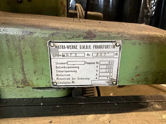 Matra mf6 vlakslijpmachine - afbeelding 5 van  13
