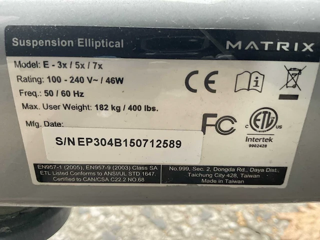 Matrix e 3x/5x/7x crosstrainer - afbeelding 8 van  8