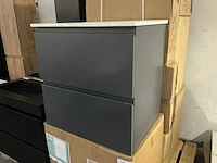 Matt antracite badmeubel 60 cm - afbeelding 2 van  5