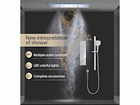 Mawialux - 5-in-1 doucheset met bluetooth - chroom - afbeelding 3 van  13