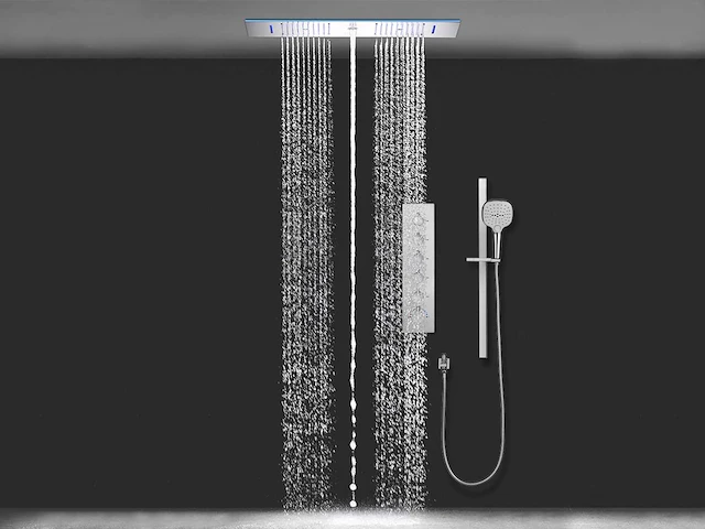 Mawialux - 5-in-1 doucheset met bluetooth - chroom - afbeelding 1 van  13