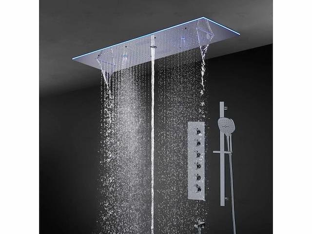 Mawialux - 5-in-1 doucheset met bluetooth - chroom - afbeelding 7 van  13
