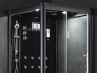 Mawialux 2-persoons stoomcabine - lonzo - zwart - afbeelding 4 van  11