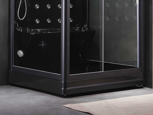 Mawialux 2-persoons stoomcabine - lonzo - zwart - afbeelding 5 van  11