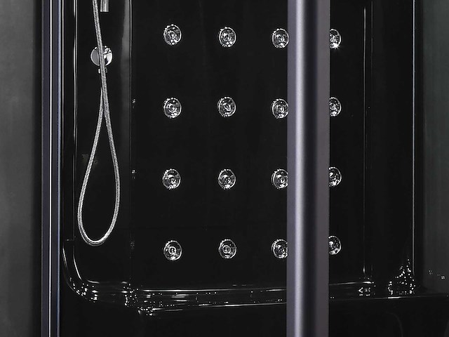 Mawialux 2-persoons stoomcabine - lonzo - zwart - afbeelding 7 van  11