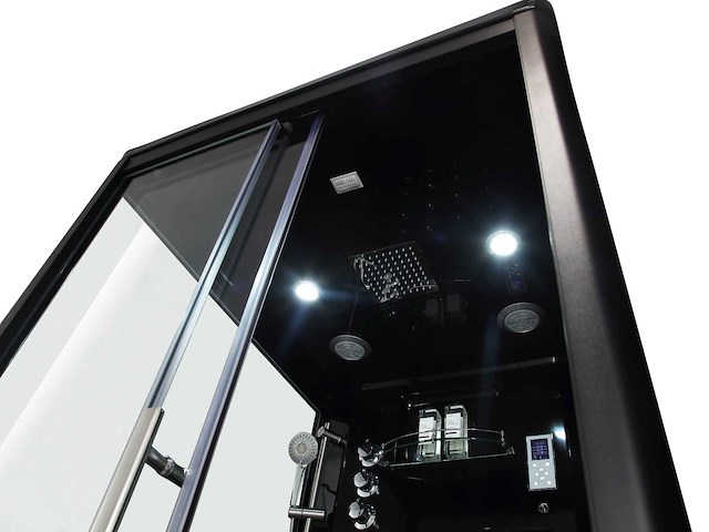 Mawialux 2-persoons stoomcabine - lonzo - zwart - afbeelding 10 van  11