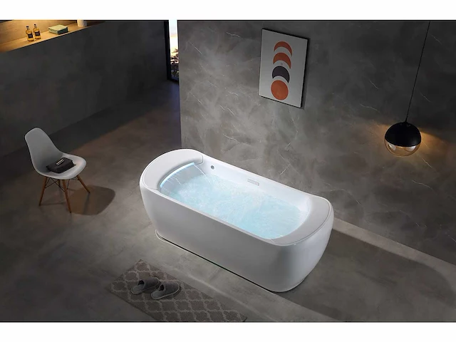 Mawialux 2-persoons vrijstaand design massagebad - waterval - afbeelding 9 van  11