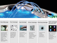 Mawialux 6-persoons buitenspa met balboa en biuetooth (2 kleuren mogelijk) - afbeelding 3 van  16