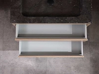 Mawialux badkamermeubel 1-persoons 80cm bruin eiken met hangkast - afbeelding 6 van  18