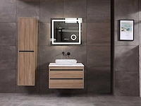 Mawialux badkamermeubel 1-persoons 80cm bruin eiken met hangkast - afbeelding 12 van  18