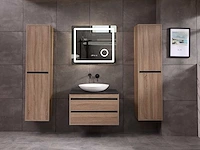 Mawialux badkamermeubel 1-persoons 80cm bruin eiken met hangkast - afbeelding 15 van  18