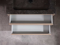 Mawialux badkamermeubel 1-persoons 80cm bruin eiken met hangkast - afbeelding 6 van  18