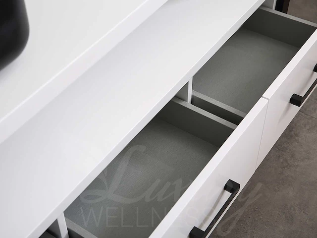 Mawialux badkamermeubel 150cm met 2 hangkasten - mat wit - afbeelding 2 van  30