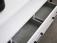 Mawialux badkamermeubel 150cm met 2 hangkasten - mat wit - afbeelding 2 van  30