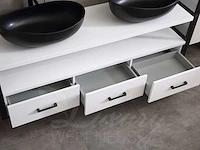 Mawialux badkamermeubel 150cm met 2 hangkasten - mat wit - afbeelding 5 van  30