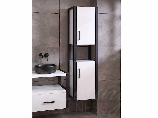 Mawialux badkamermeubel 150cm met 2 hangkasten - mat wit - afbeelding 13 van  30